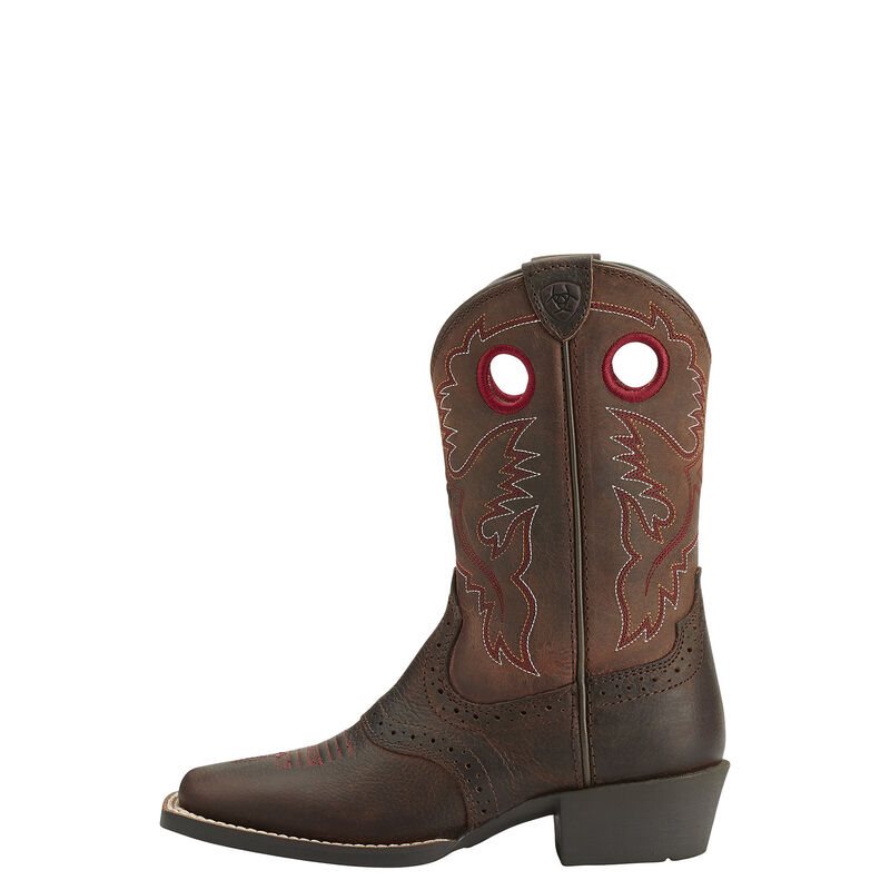 Ariat Western: Heritage Roughstock Botas Western Niños - Marrones (RHUYA5734)